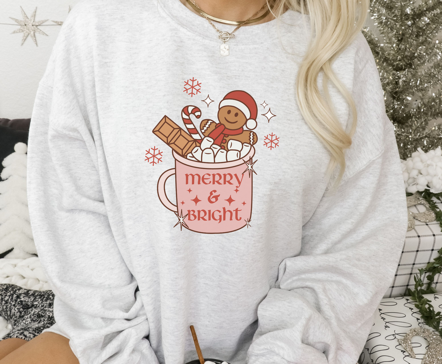 Merry & Bright Gingerbread - Full Color Transfer
