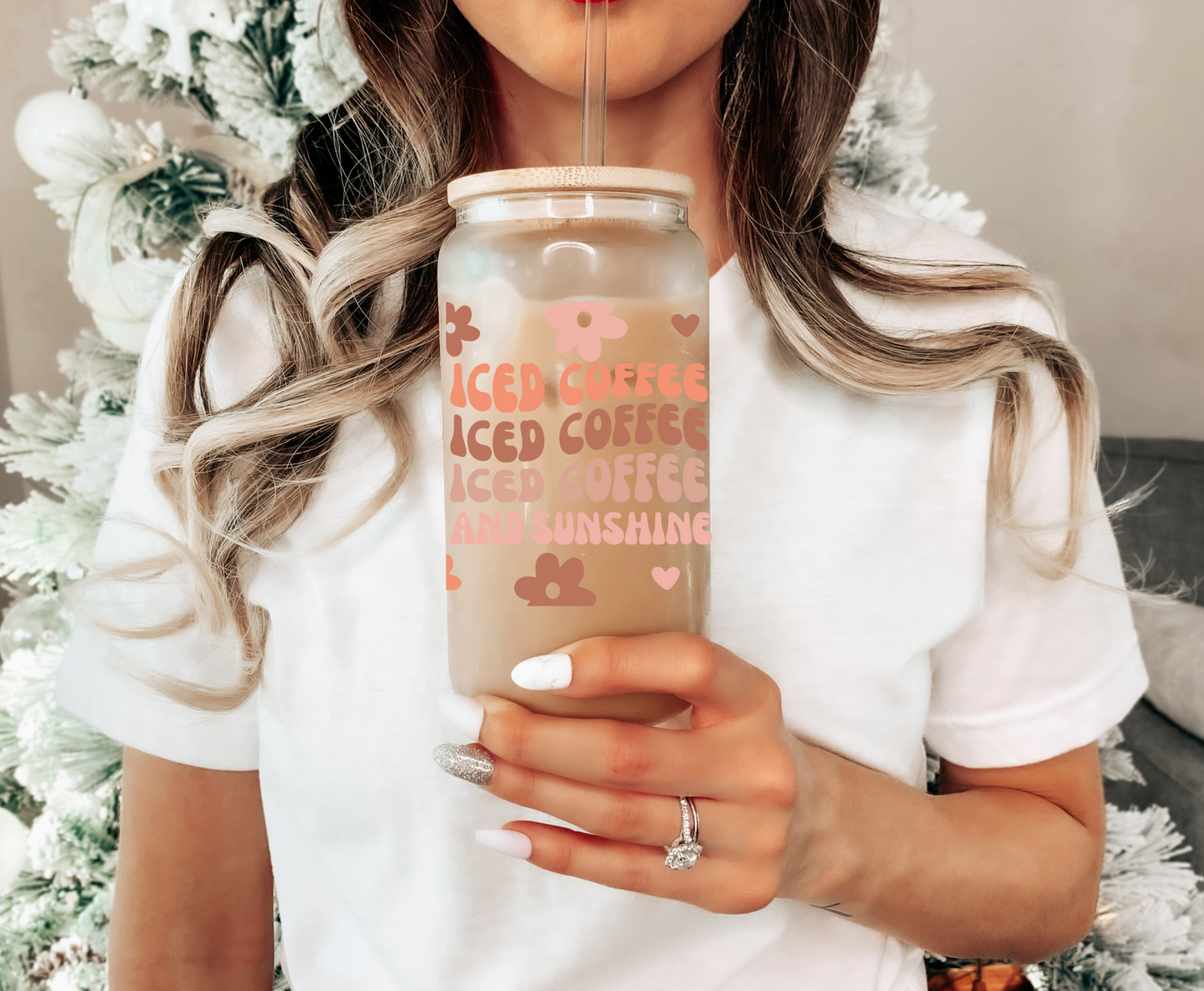 Iced Coffee And Sunshine - 16oz Cup Wrap