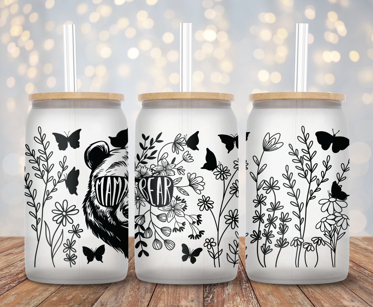 Mama Bear Shades - 16oz Cup Wrap
