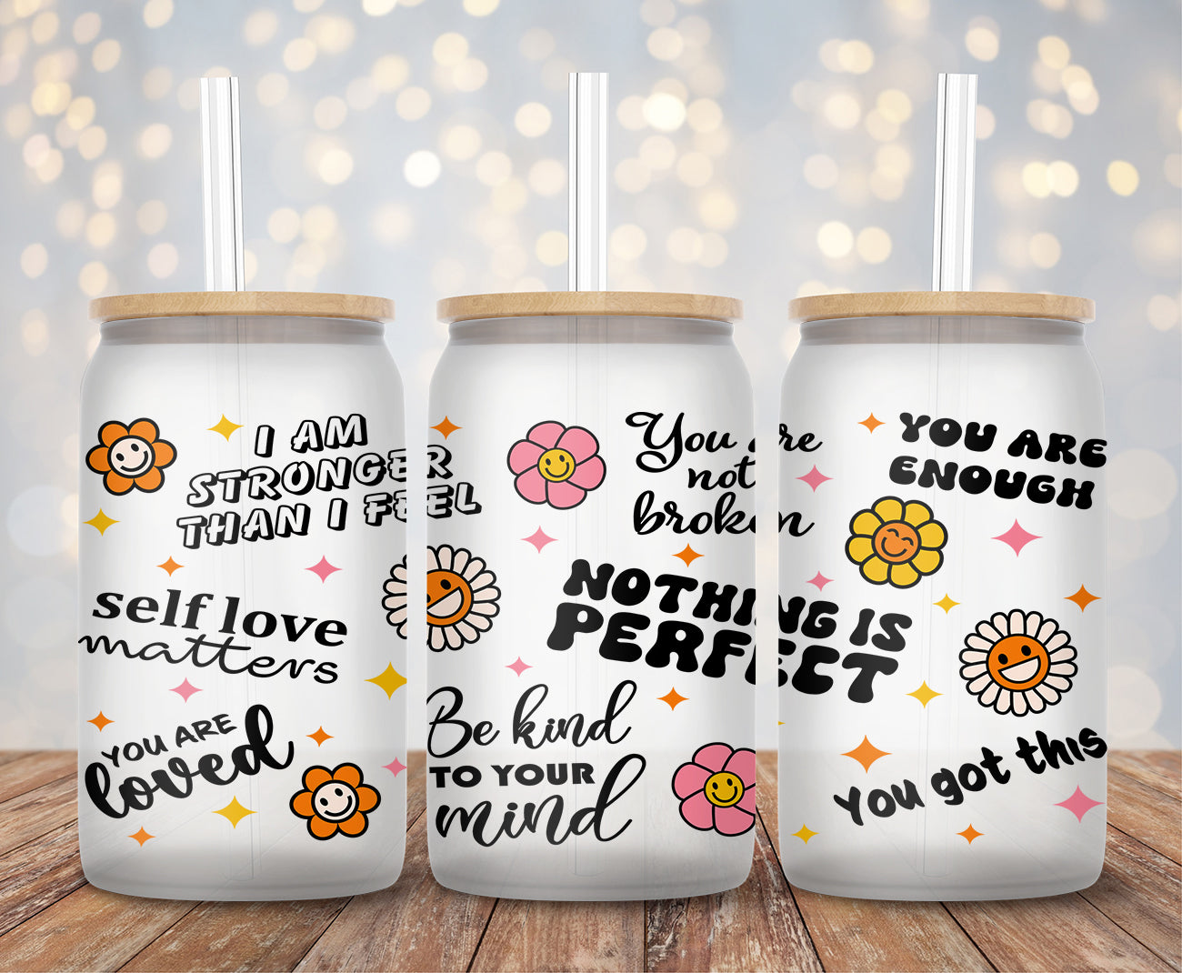 Nothing Is Perfect - 16oz Cup Wrap