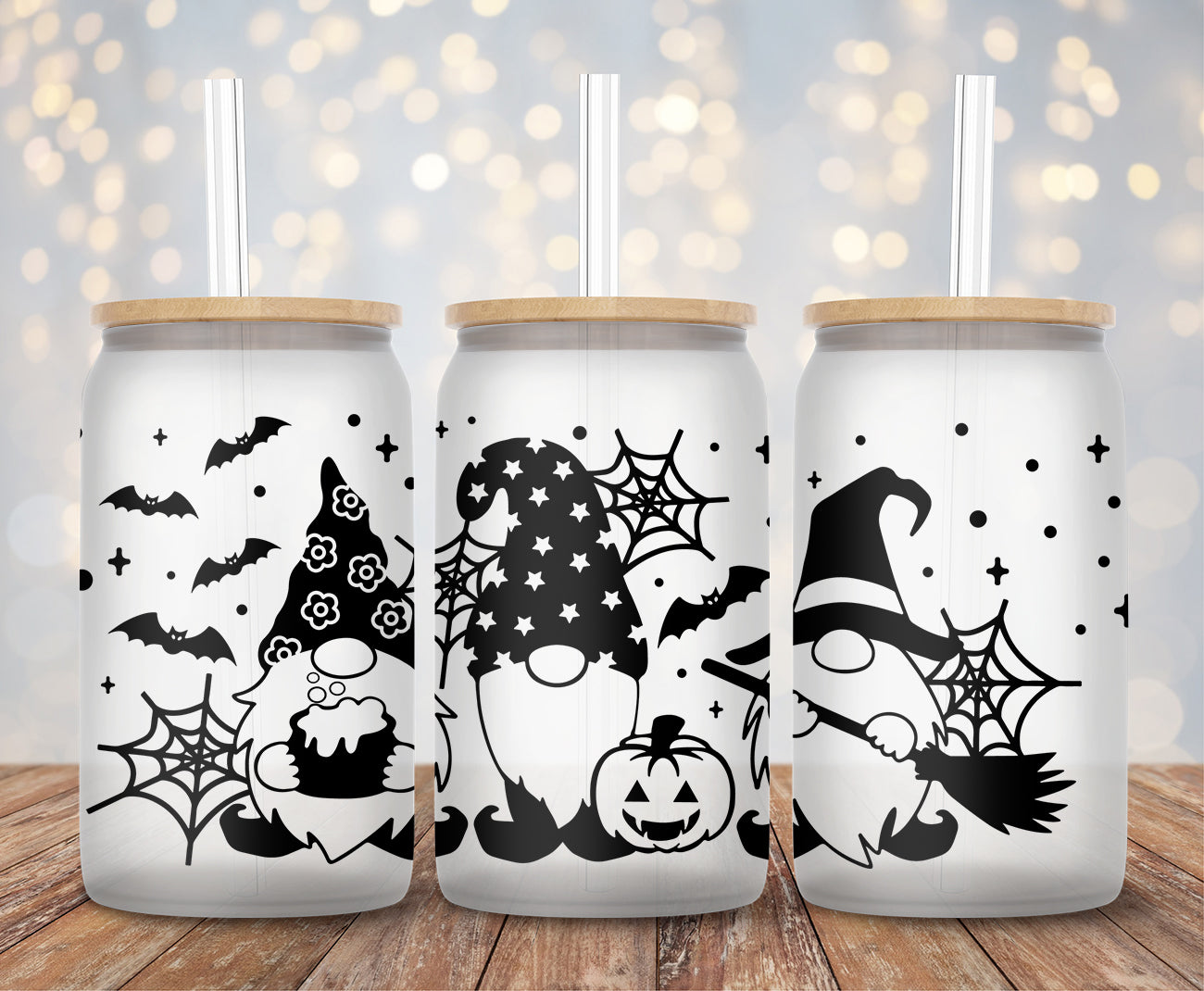 Spooky Gnomes - 16oz Cup Wrap