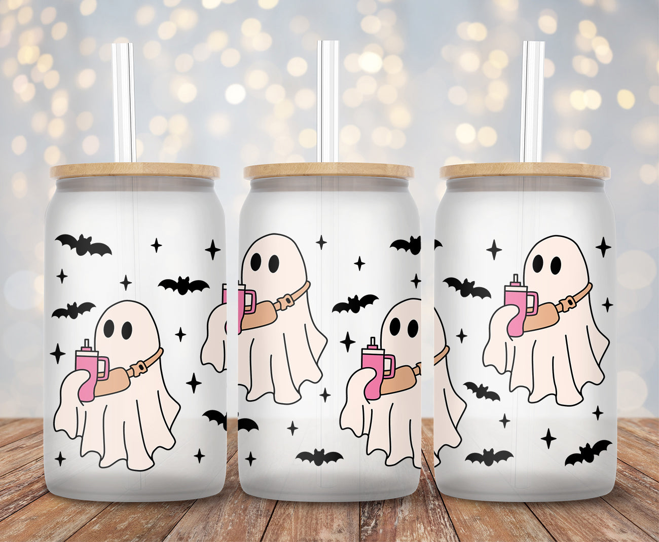 Boujee Ghost - 16oz Cup Wrap