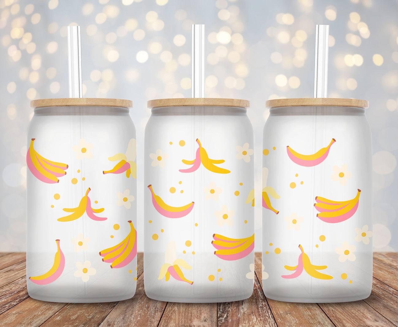 Cute Banana Split - 16oz Cup Wrap