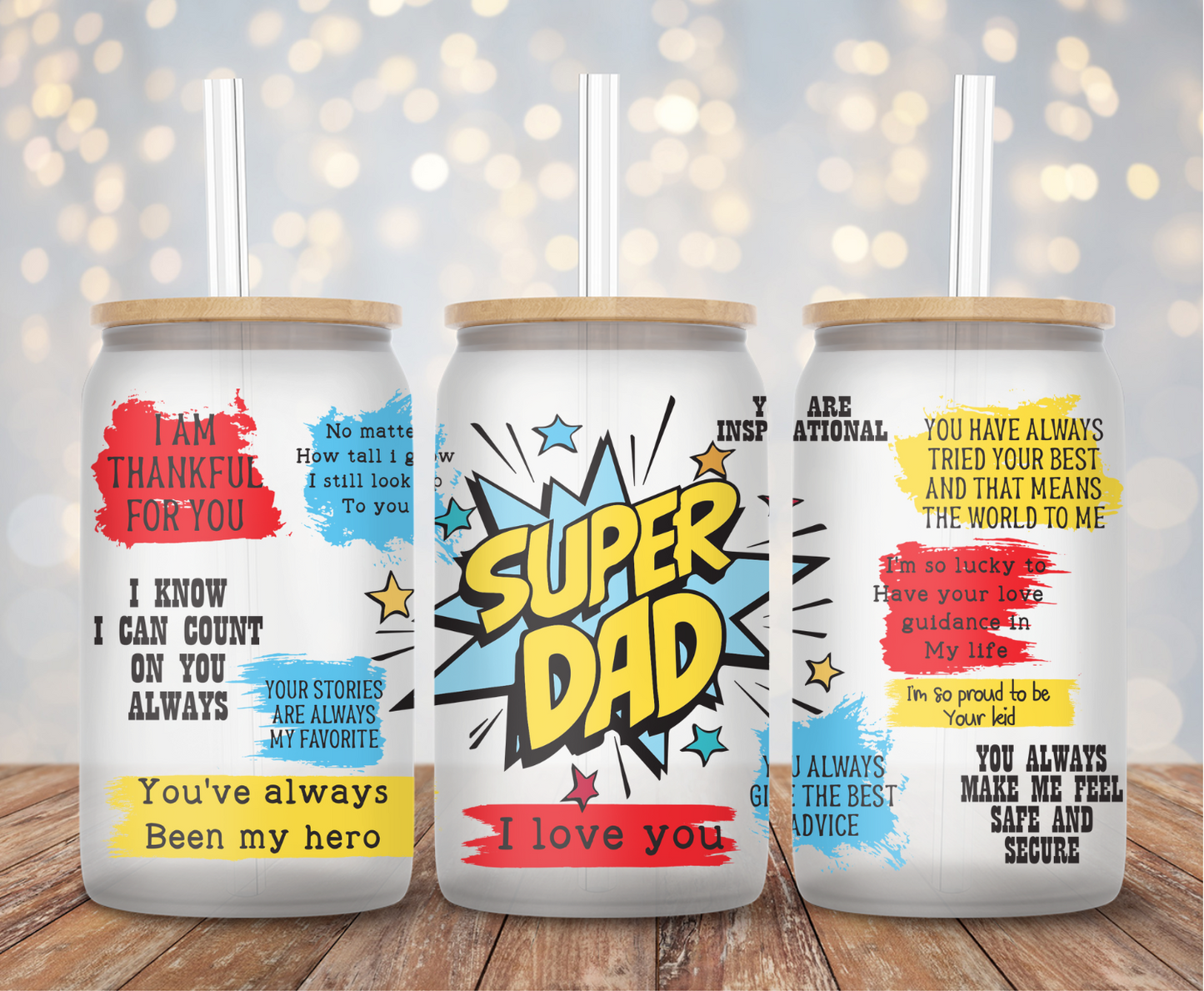 Super Dad - 16oz Cup Wrap
