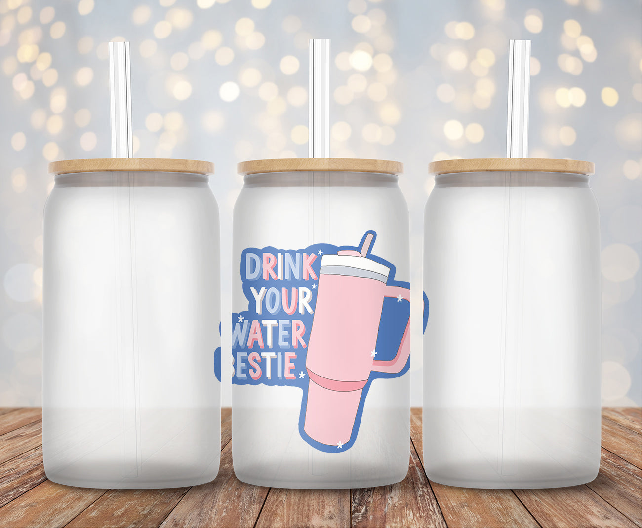 Drink Your Water Bestie - Decal