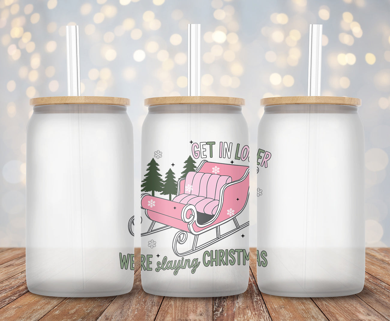 We're Slaying Christmas - Decal