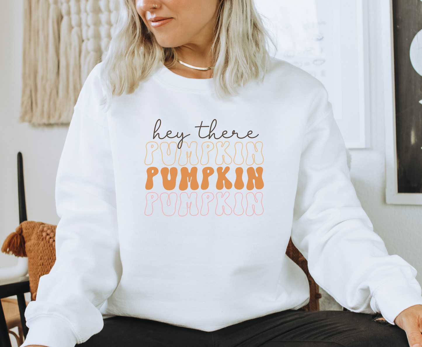 Hey There Pumpkin 3X- Full Color Transfer