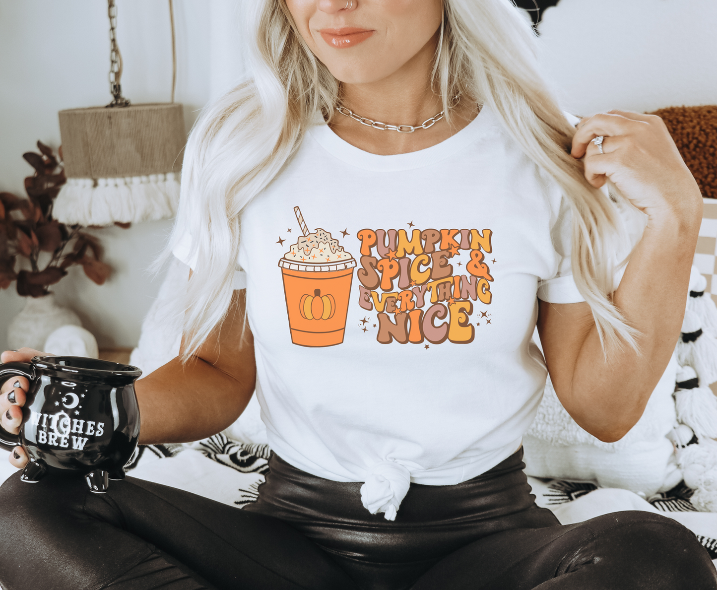 Pumpkin Spice & Everything Nice Coffee - Full Color Transfer