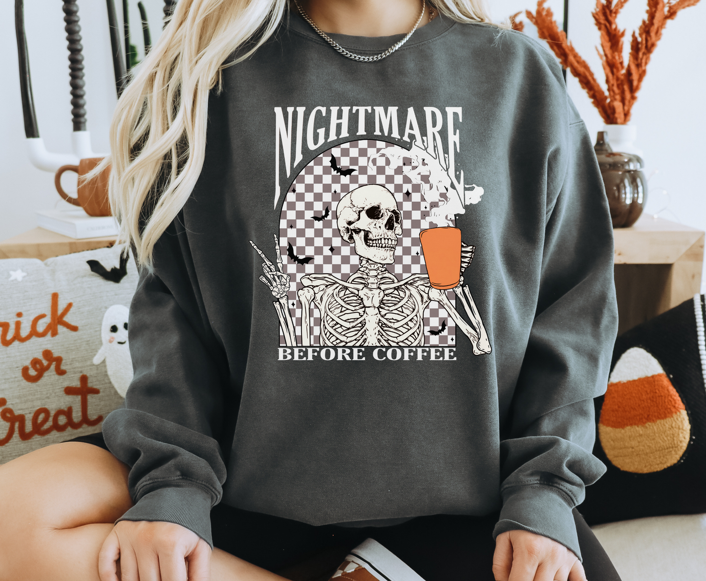 Nightmare Before Coffee- Full Color Transfer