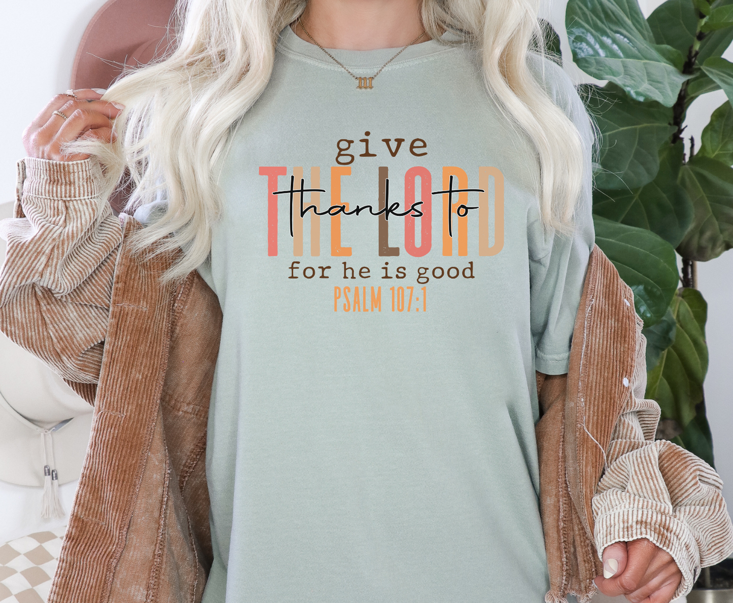 Give The Lord Thanks - Full Color Transfer