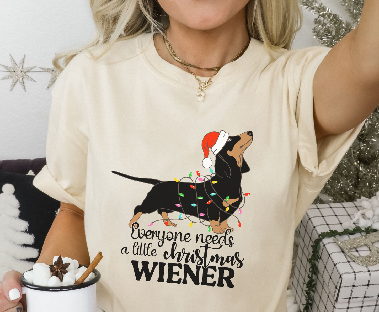 Everyone Needs A Little Christmas Wiener - Full Color Transfer