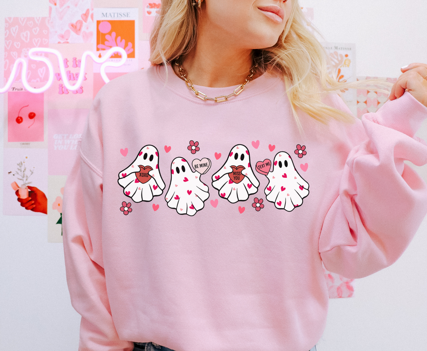 Valentine Ghost Heart - Full Color Transfer