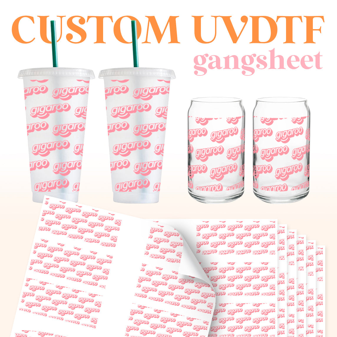 UVDTF Custom Gang Sheet (Perfect for hard surfaces)