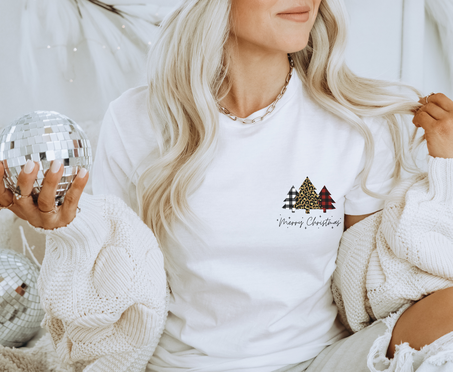 Merry Christmas Flannel Trees (Pocket Size) - Full Color Transfer