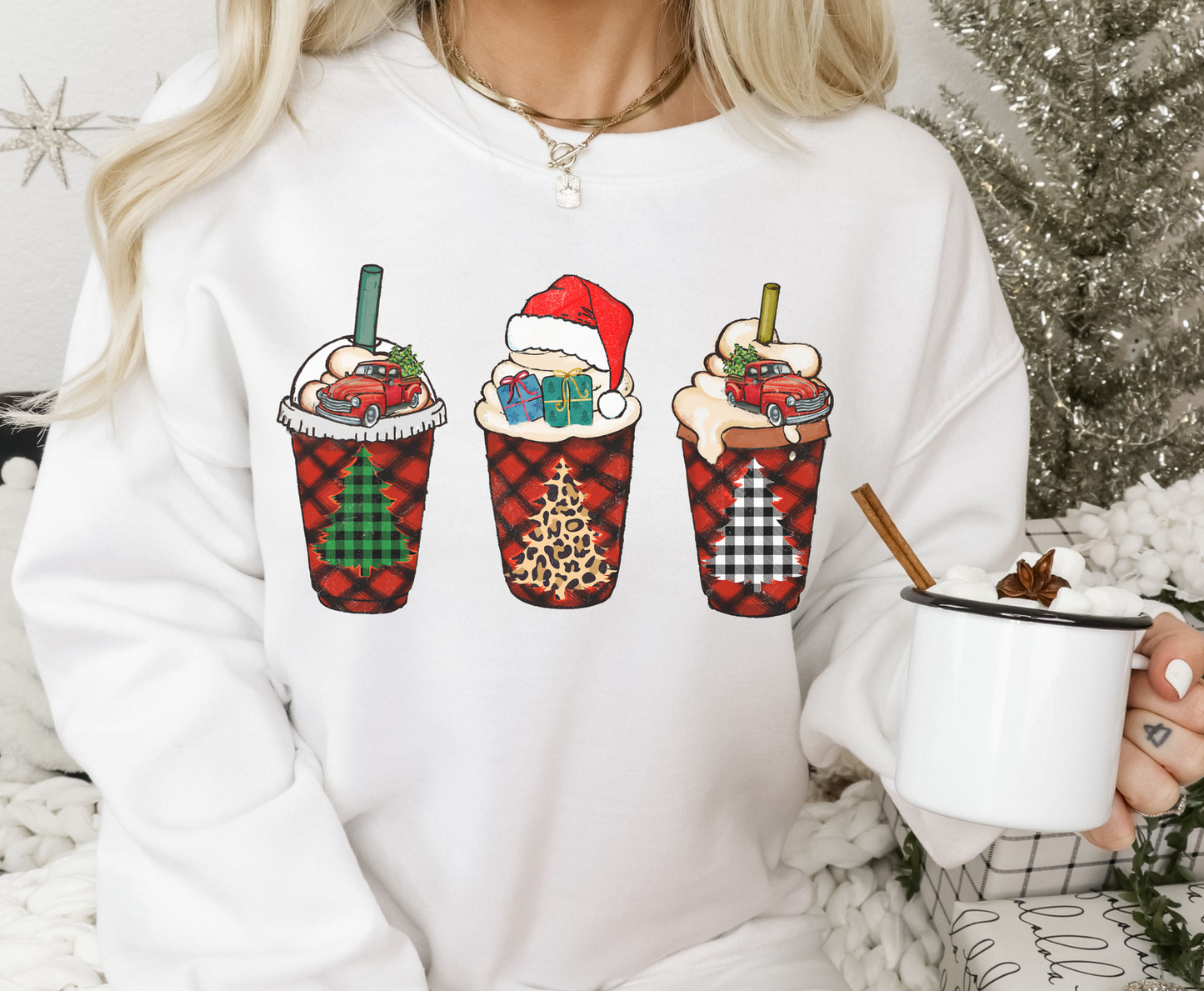 Flannel Lattes - Full Color Transfer