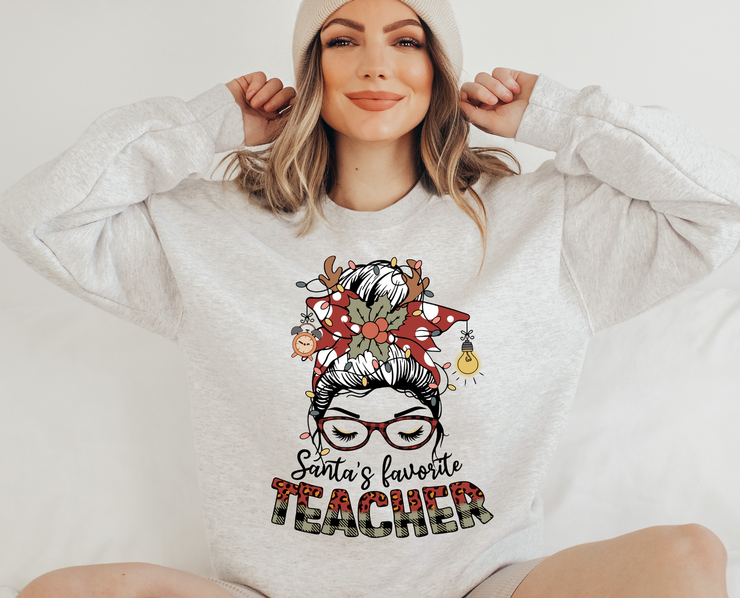 Santas Favorite Teacher - Full Color Transfer