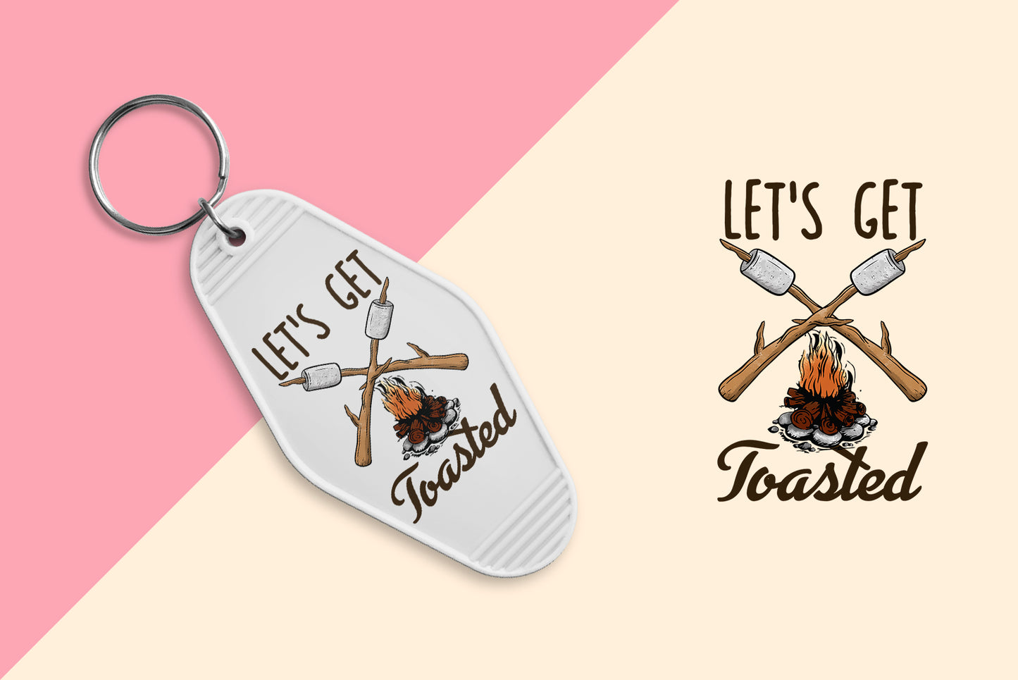 Toasted - Set of 6 (Motel Keychain UV DTF)
