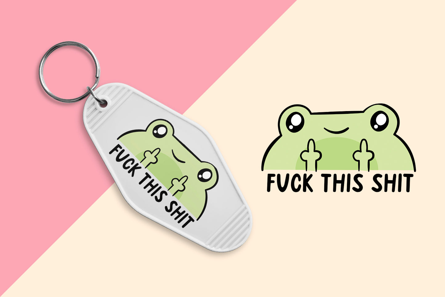 Fuck This Shit - Set of 6 (Motel Keychain UV DTF)