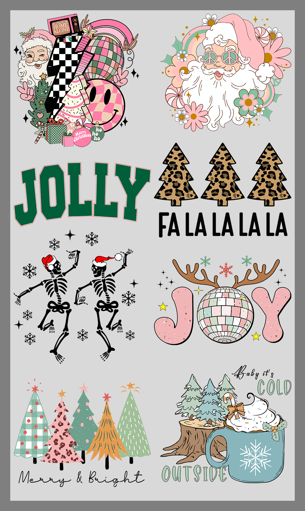 PreMade DTF Gang Sheet: Christmas Theme V1