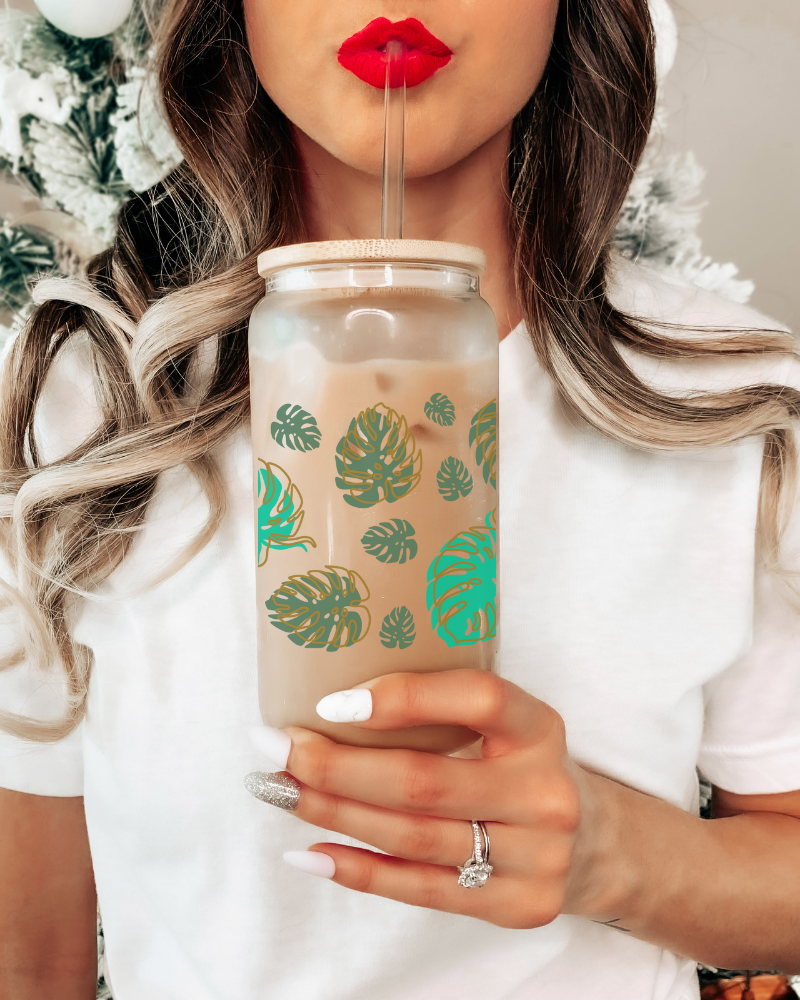 Lovely Monstera- 16oz Cup Wrap