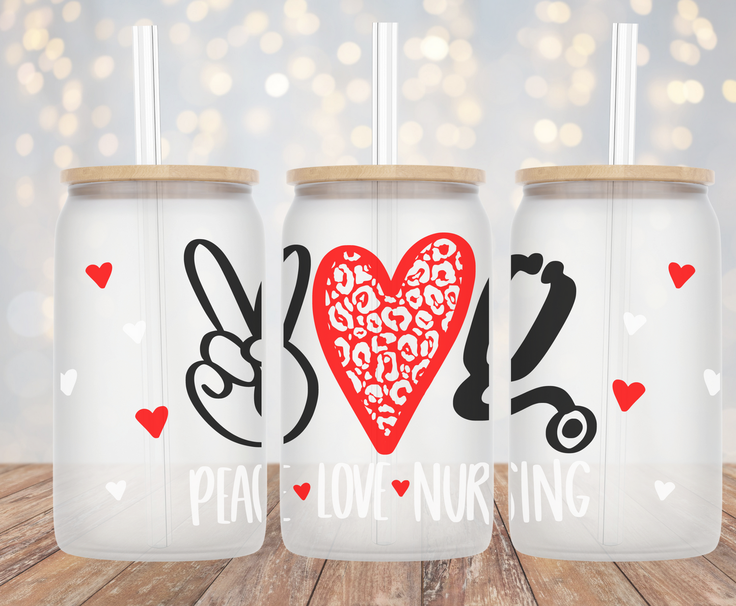 Peace Love Nursing - 16oz Cup Wrap