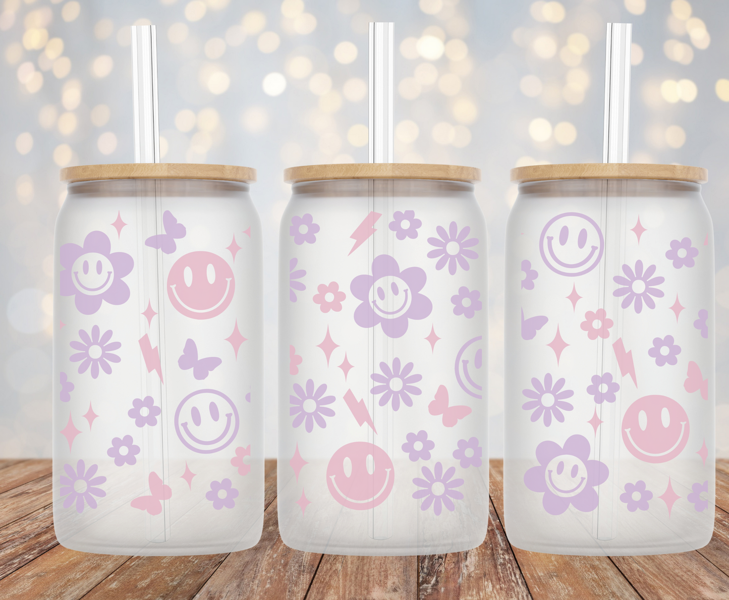 Lilac Groovy- 16oz Cup Wrap