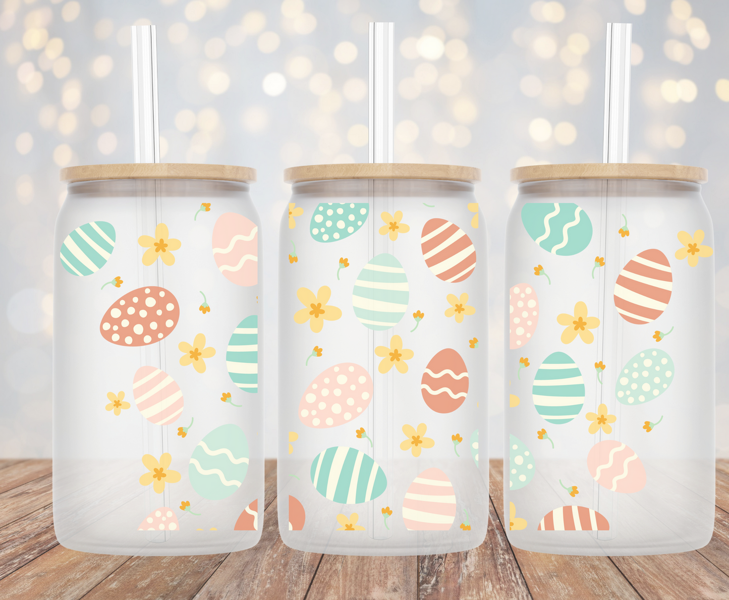 Pastel Easter Eggs - 16oz Cup Wrap