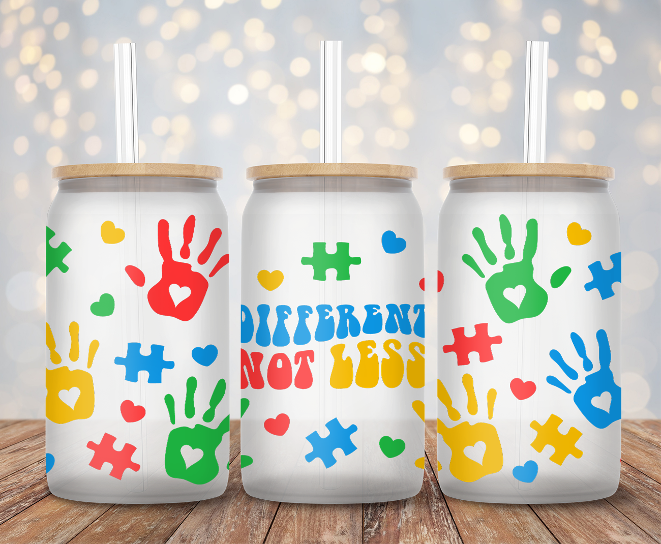 Different Not Less- 16oz Cup Wrap