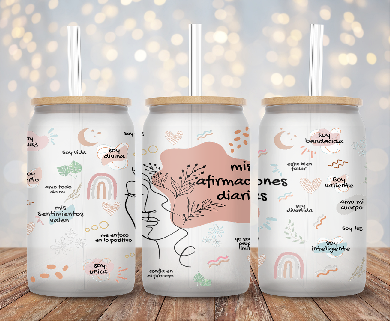 Spanish Affirmation - 16oz Cup Wrap