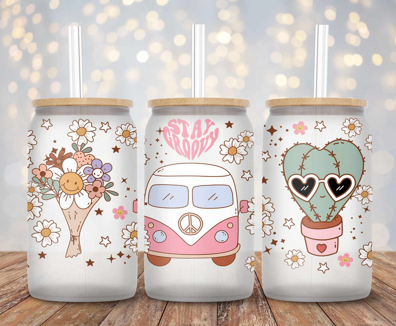Retro Van - 16oz Cup Wrap