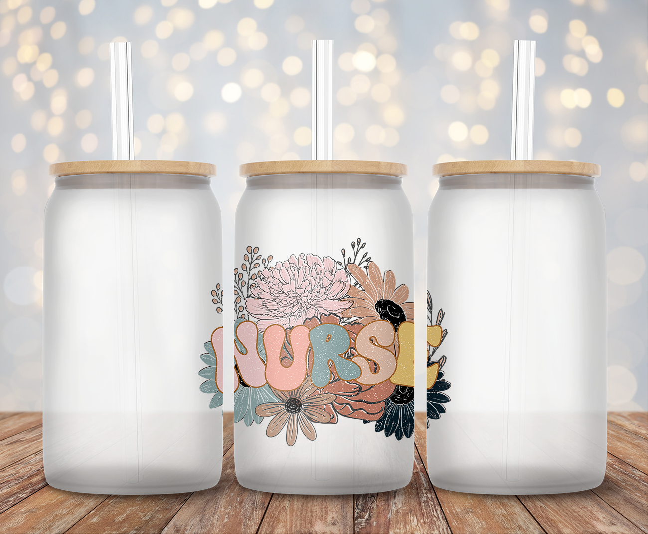 Nurse Floral - Decal