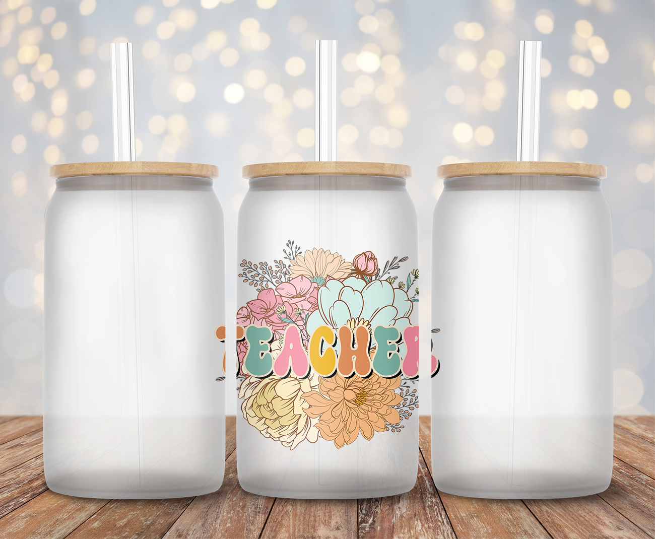 Teacher Floral - Decal