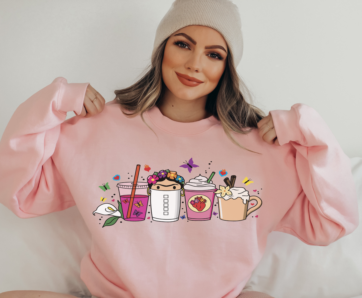 Floral Cafecito - Full Color Transfer