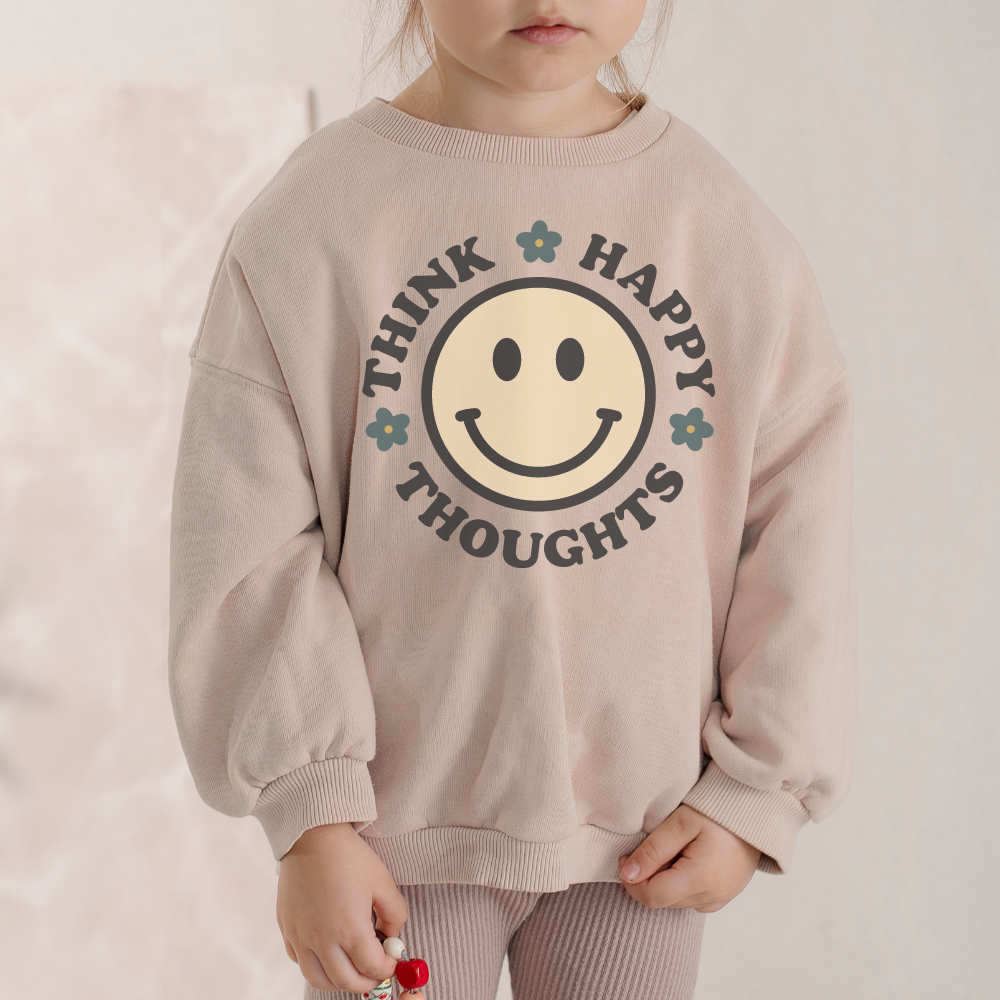 Think Happy Thoughts - Full Color Transfer