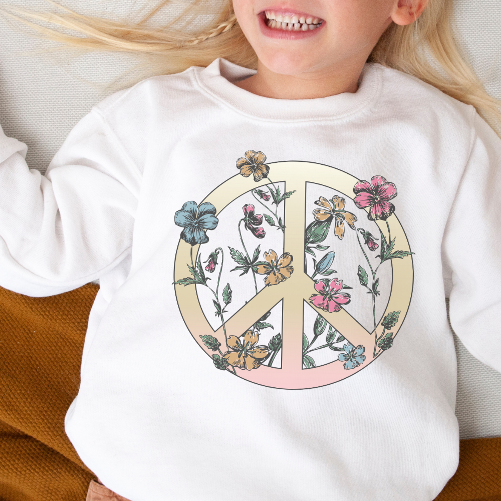 Peace Flower - Full Color Transfer