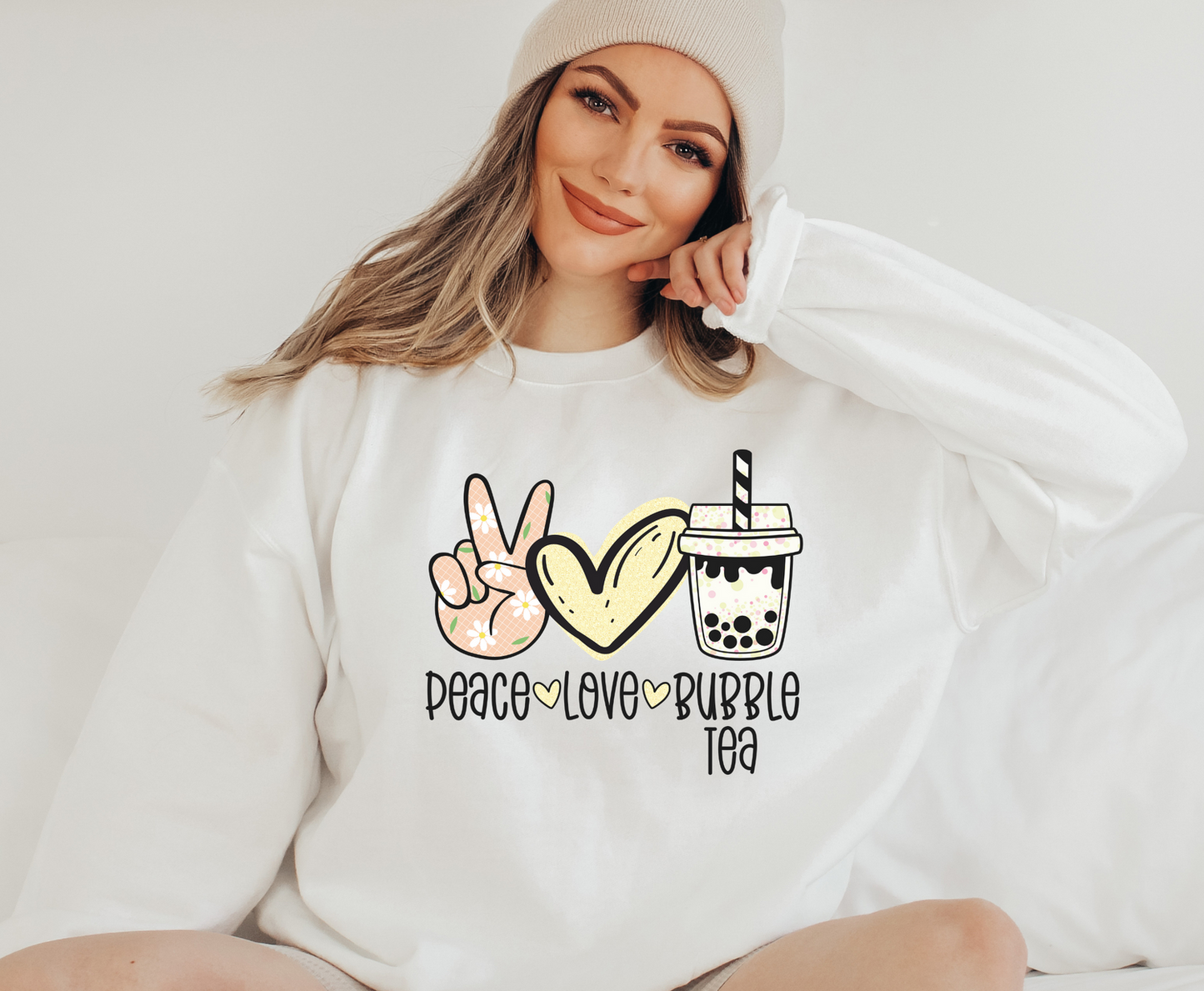 Peace Love Tea - Full Color Transfer
