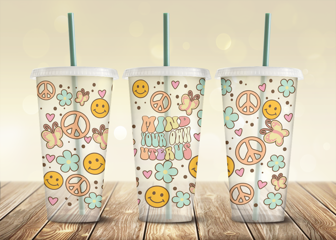 Mind Your Uterus- 24oz Cold Cup Wrap
