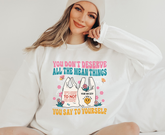 Don't Deserve Mean Things -  Full Color Transfer