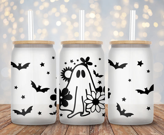 Peek a Boo Ghost - 16oz Cup Wrap