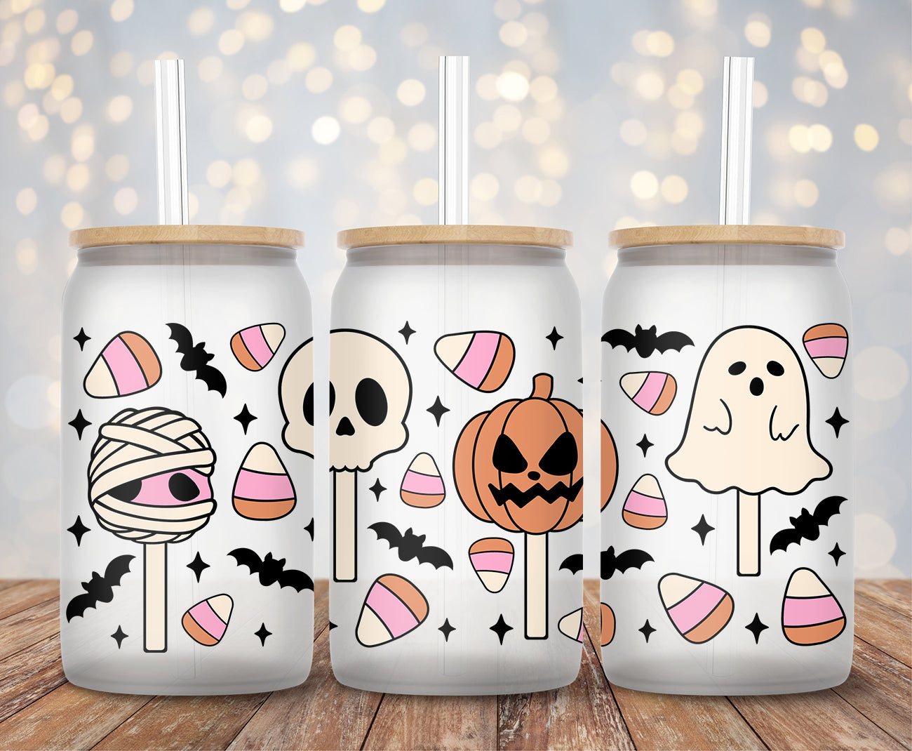 Halloween Sweet Treats  - 16oz Cup Wrap