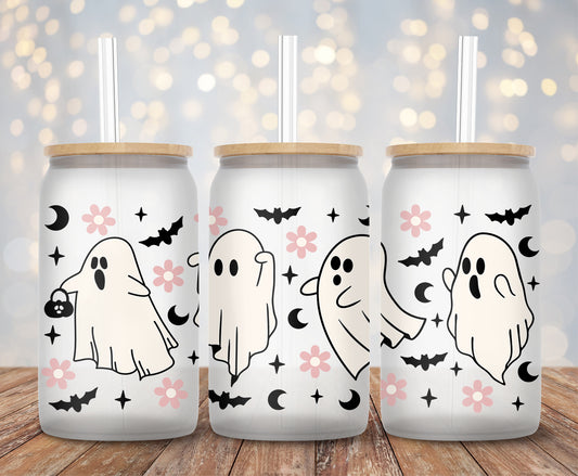 Cute Flying Ghosts - 16oz Cup Wrap