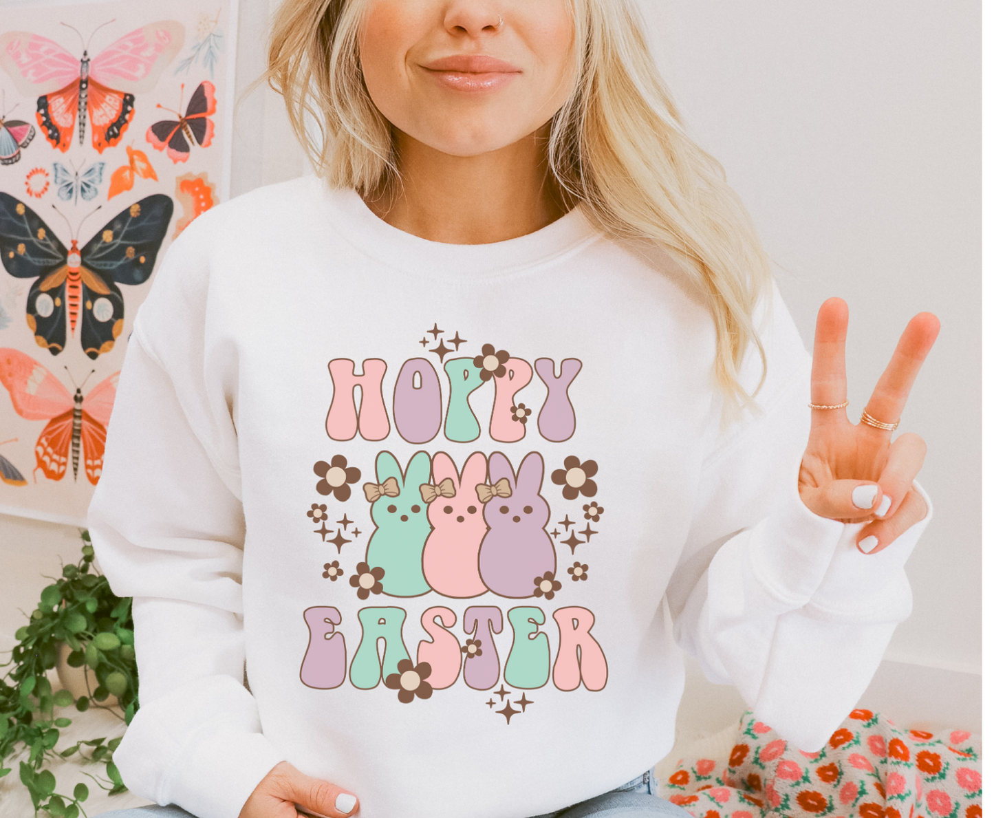 Hoppy Easter  -  Full Color Transfer