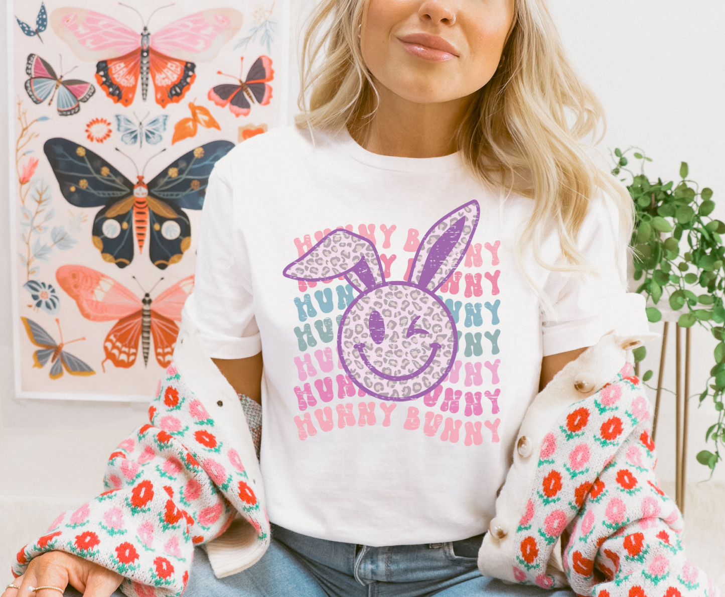 Hunny Bunny Wink -  Full Color Transfer
