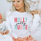 Holly Jolly Nurse -  Full Color Transfer