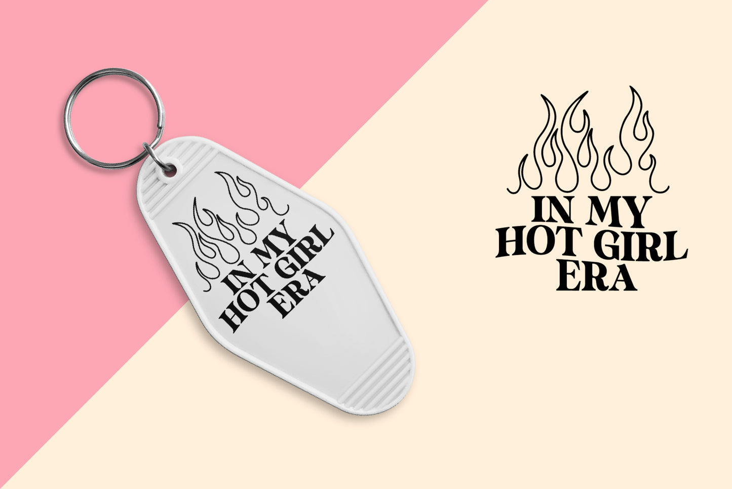 In My Hot Girl Era - Set of 6 (Motel Keychain UV DTF)