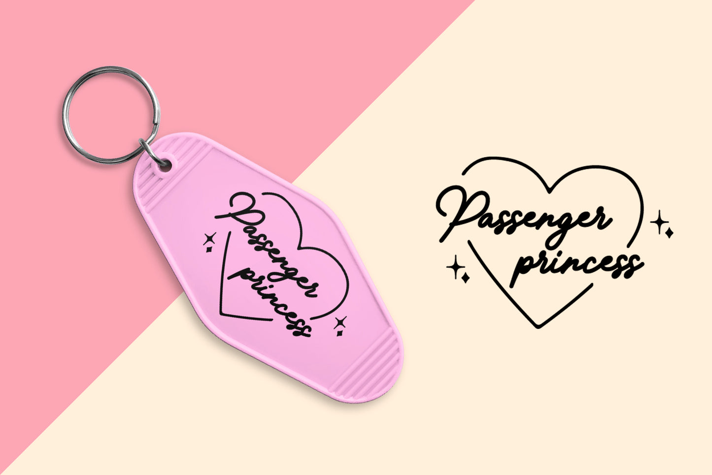 Passenger Princess - Set of 6 (Motel Keychain UV DTF)