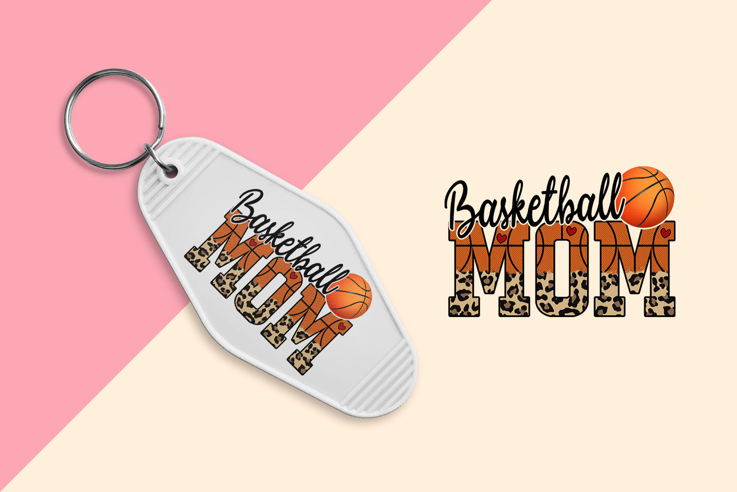 Basketball Mom - Set of 6 (Motel Keychain UV DTF)