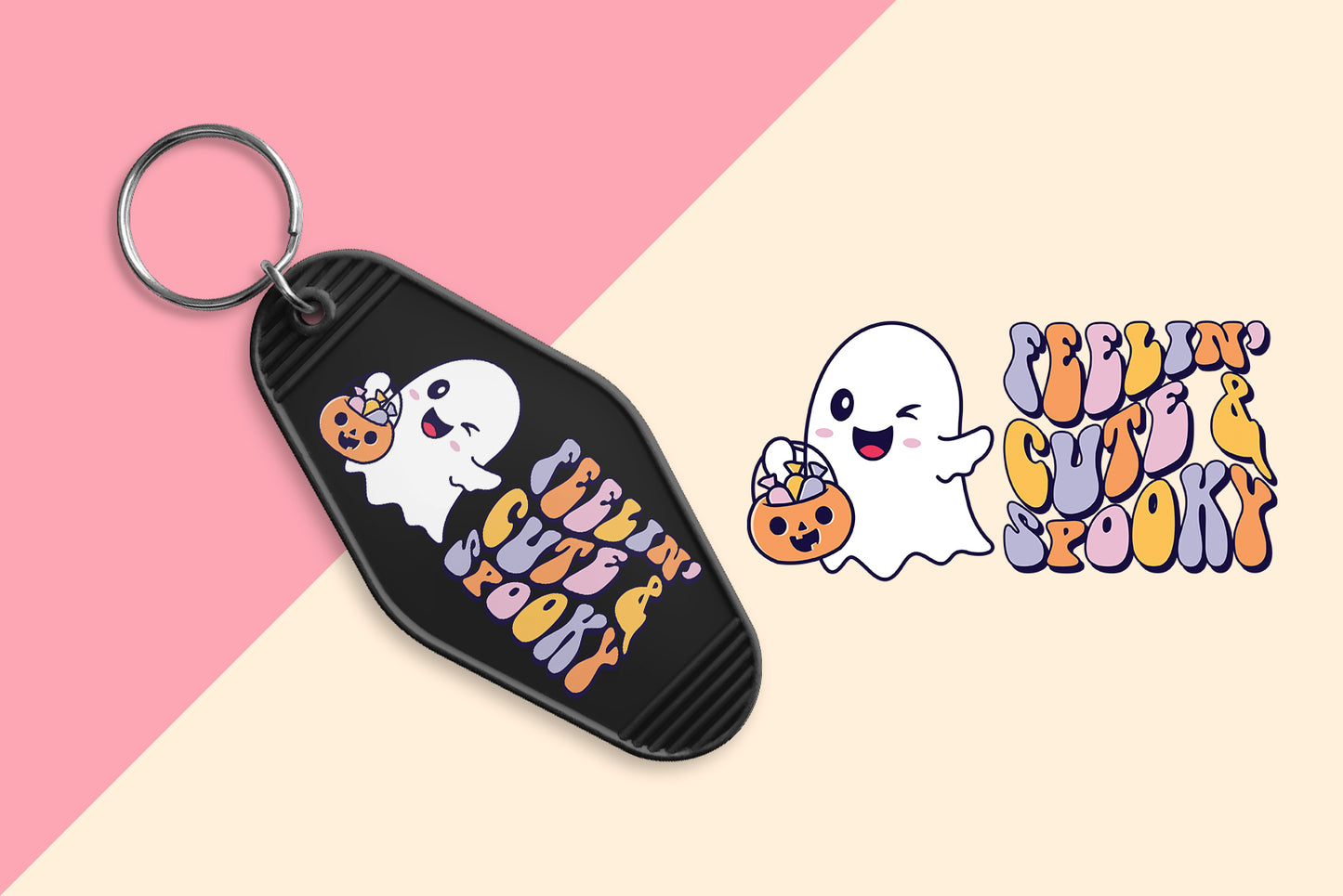 Feelin Cute & Spooky - Set of 6 (Motel Keychain UV DTF)