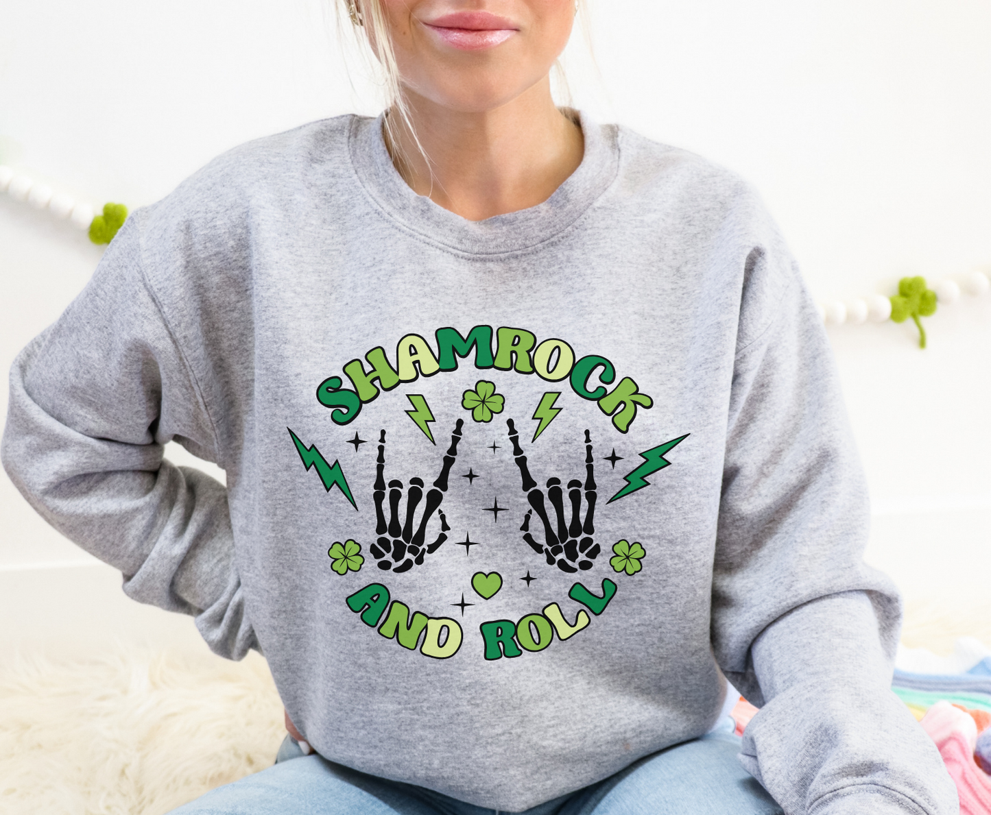 Shamrock And Roll -  Full Color Transfer