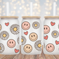 Boho Happy Face Daisy - 16oz Cup Wrap